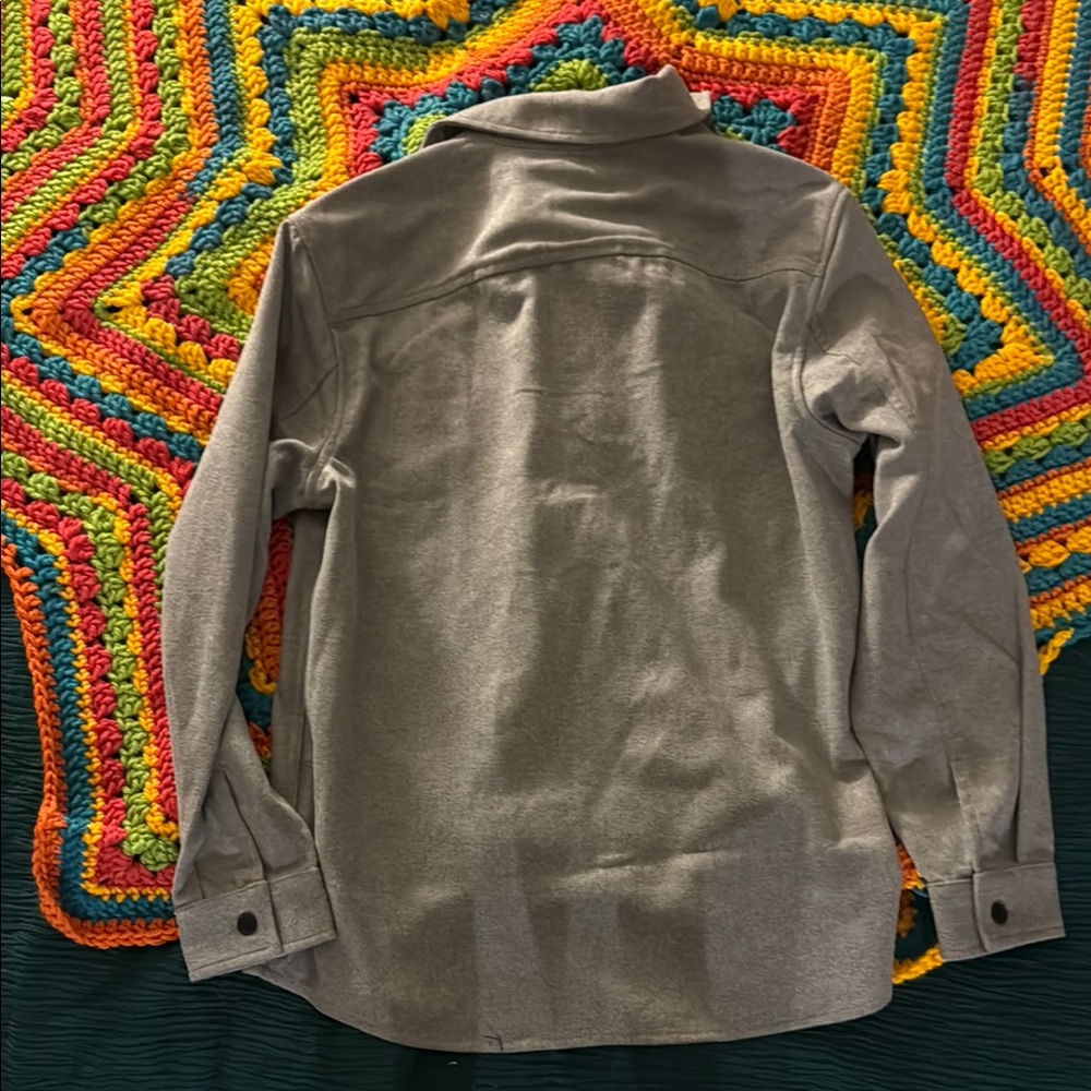 Gray H&M Men's light jacket/shirt - Picture 4 of 4